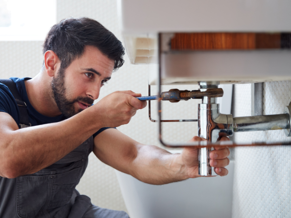 Bild på VVS-montör